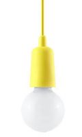 Industrialna LAMPA wisząca SL.0578 OPRAWKA na żarówkę ZWIS kabel przewód żółta