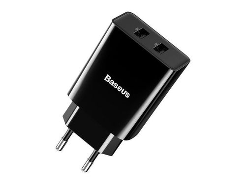 Ładowarka sieciowa Baseus 2xUSB 2A 10.5W Speed Mini EU Black na Arena.pl