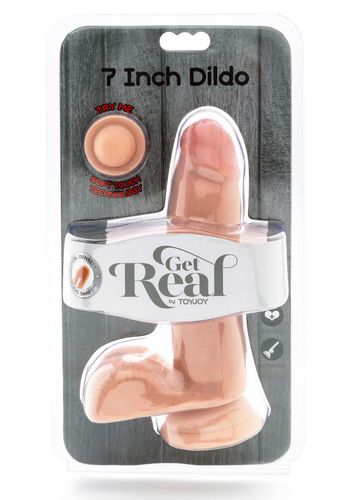 dildo z jądrami toyjoy dual density 18 cm jasny na Arena.pl