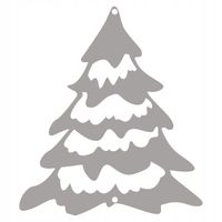 Ś34 Zawieszka świąteczna CHOINKA Boże Narodzenie ozdoba ażur ŚWIĘTA 13x15