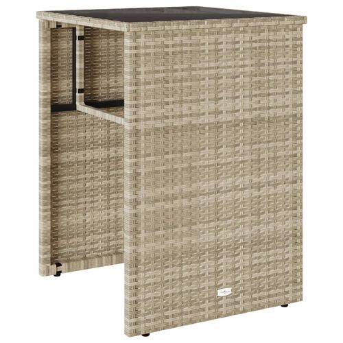 3-cz. zestaw mebli bistro z poduszkami, jasnoszary, polirattan na Arena.pl