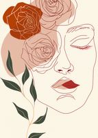 Plakat 50x70cm Beż i Twarz