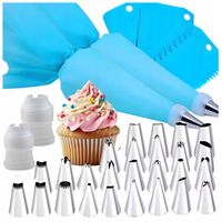 RĘKAW CUKIERNICZY 2x DEKORATOR DO TORTÓW SILIKONOWY 24EL TYLKI
