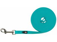 Długa smycz dla psa do treningu i tropienia - Trixie M-L 5m/13mm błękitna