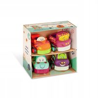 Autka miękkie z napędem Wheeeels B.Baby B.Toys 4 szt.