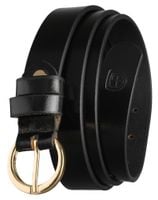 pasek damski 2,5cm ptn ltp-11-120-3124 black-gold