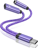 ABCPOW Adapter USB C Jack 3.5mm PD 60W Samsung Aux Audio