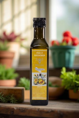 Olej z Nasion Wiesiołka Wiesiołek 250ml ml Tłoczony Na Zimo Nierafinowany na Arena.pl