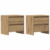 Szafka Nocna z szufladą 2 pcs dąb artisan 45 x 34 x 44.5 cm