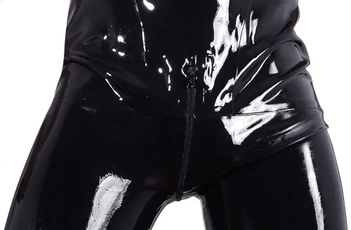 late x kombinezon męski czarny lateksowy na ramiączkach l na Arena.pl