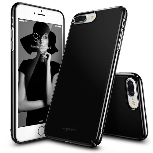 ETUI JET BLACK RINGKE SLIM IPHONE 7 PLUS + FOLIA na Arena.pl