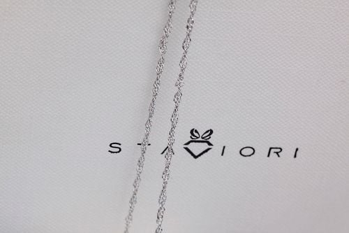 srebrny rodowany łańcuszek splot singapur 1,8mm 42/45/50cm na Arena.pl