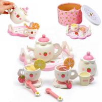 LT294 LANDTOYS DREWNIANY SERWIS ZESTAW DO HERBATY DLA DZIECI
