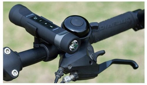 AKUMULATOROWY GŁOŚNIK ROWEROWY Z LATARKĄ POWERBANKIEM MP3 USB UCHWYT ROWER na Arena.pl