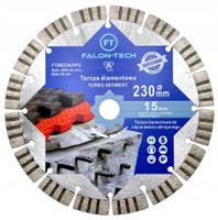 Tarcza diamentowa FALON-TECH 230 mm PRO do betonu zbrojonego cegły kostki