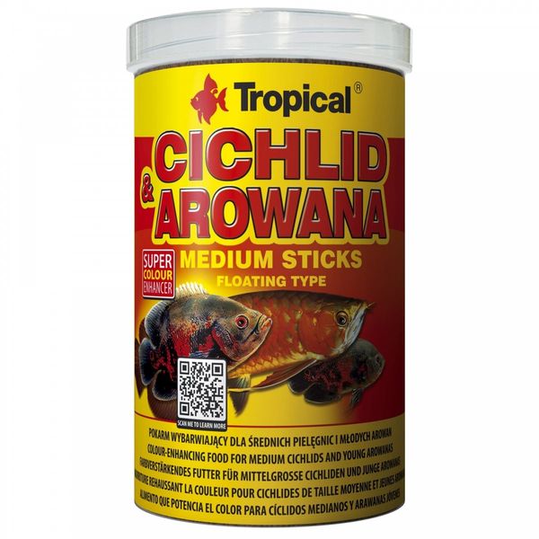 TROPICAL CICHLID & AROWANA MEDIUM STICKS 250ML/90G zdjęcie 1