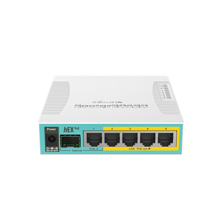 MikroTik RouterBOARD hEX RB960PGS - router - desktop | 4-portowy switch na Arena.pl