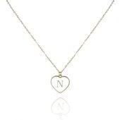 Naszyjnik stal szlachetna pozłacana 14k złotem NST2058N