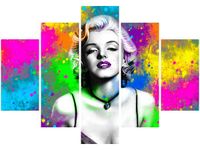 105CM 150CM OBRAZ 5 ELEM MARYLIN MONROE DRUK