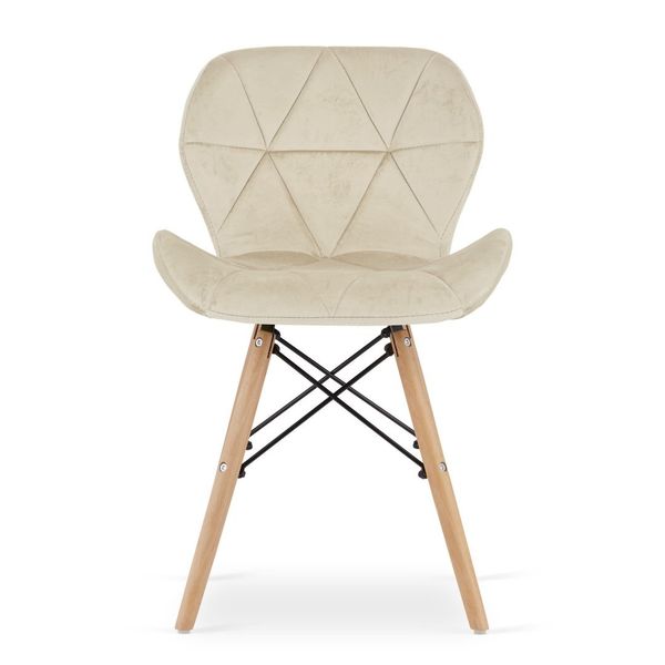 Krzesło LAGO Aksamit - beż x 4 zdjęcie 3