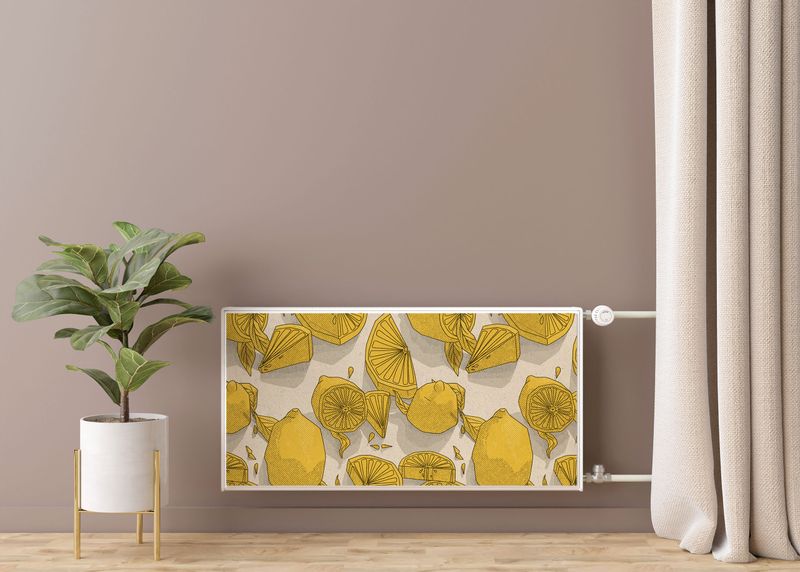 Osłona MAGNETYCZNA Na Grzejnik Wzór Cytryn Owoce Cytrusy 120cm x 60cm zdjęcie 7