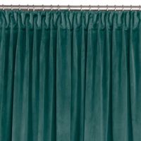 Zasłona VILA velvetowa na taśmie smok 265x175 morska wzór 1 Homede