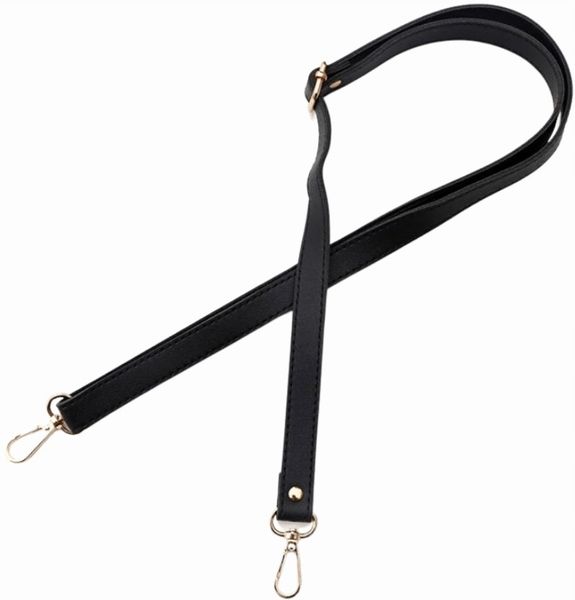 Regulowany Pasek Do Torby Torebki Skórzany Czarny zdjęcie 5