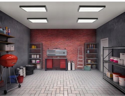 Panel LED natynkowy 40W czarny 60x60cm Plafon lampa sufitowa kwadrat na Arena.pl