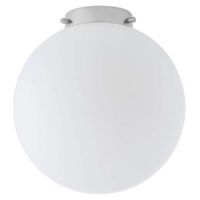 Sufitowa LAMPA skandynawska ALUR 10724103 Kaspa kulista OPRAWA hygge PLAFON kula ball szklana chrom biała