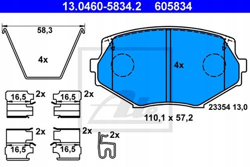 TARCZA HAM PRZOD 255X20 V ATE na Arena.pl