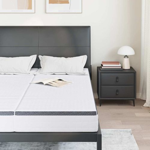 Materac 2 pcs Biały i szary 70 x 190 cm Sprężyna Bonell na Arena.pl