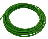 Wąż hamulcowy teflonowy PTFE+PVC  1/8" DN3,2mm, oplot stalowy kolor ZIELONY