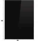Podstawa szklana hartowana - szyba pod Piec lub Kominek 80x60 cm CZARNA