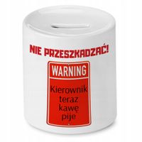 Skarbonka Dla Kierownika Nie Przeszkadzać! Prezent Z Nadrukiem Ze Zdjęciem