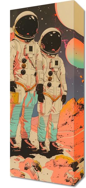 Obraz 20x50cm Astrounauci Kosmonauci zdjęcie 1