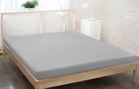 Prześcieradło jersey z gumką 140x200 szary