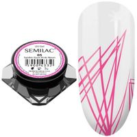 SEMILAC Żel do Zdobień Spider Gum 05 Pink Neon RÓŻOWY