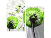 60CM 50CM OBRAZ ŚCIENNY DMUCHAWCE KOLORZE LIMONKI DRUK PŁÓTNO