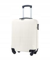 Walizka Kabinowa Podróżna Na Kółkach Twarda Mała PUCCINI Biała ABS03C 0