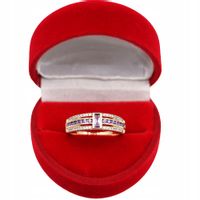 Złoty PIERŚCIONEK ze stali PL 17 USA 8 316L P622