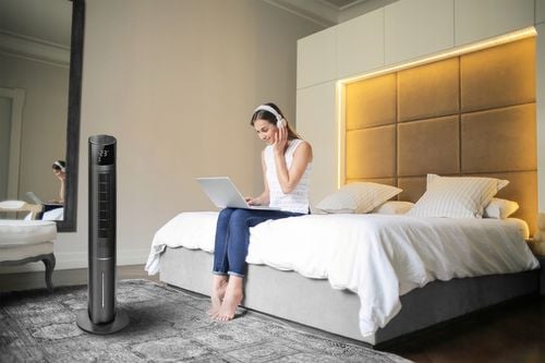 Klimator wodny klimatyzer 6w1 wentylator kolumnowy JONIZACJA WiFi + Aroma na Arena.pl