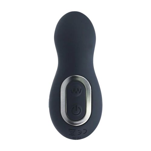Vibrating And Thrusting Silicone Prostate Massager - Black na Arena.pl