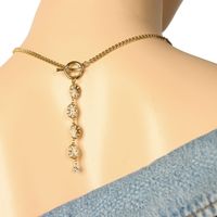 łańcuszek tył/przód z kwiatkami (c22/lat/26au)