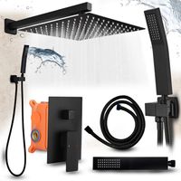 Zestaw prysznicowy podtynkowy Heckermann MS-25602 Czarny