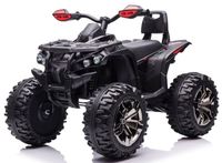 Duży Quad Na Akumulator 4 Silniki 45W 12V10AH Ekoskóra Koła Eva Czarny