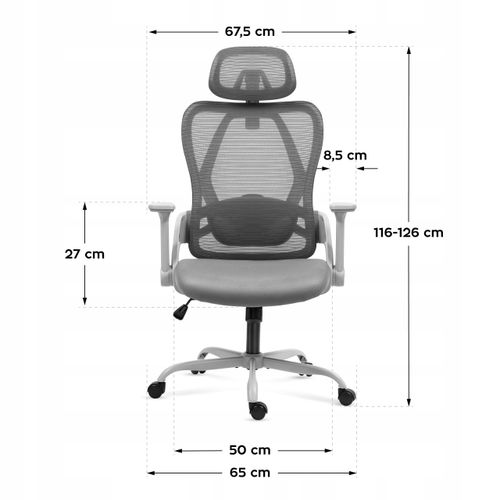 Fotel ergonomiczny Huzaro Manager 2.9 Grey na Arena.pl