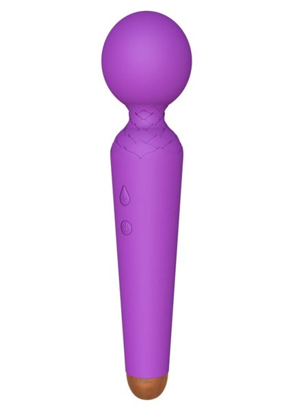 Stymulator-Rechargeable Power Wand USB 10 Functions - Purple zdjęcie 2