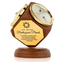 Stacja Pogodowa z Barometrem i Grawerem Dedykacji na Prezent dla Policjanta