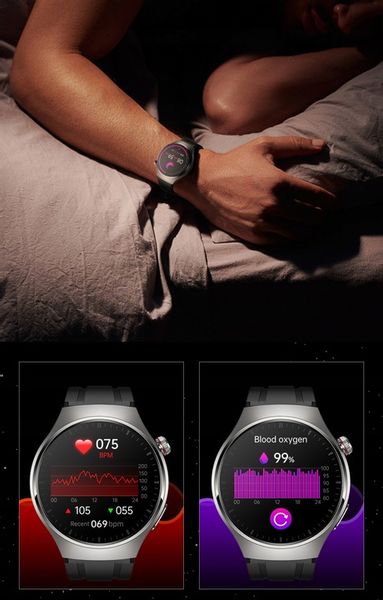 SMARTWATCH ZEGAREK MĘSKI Z EKG POMIAR CUKRU PULS CIŚNIENIE ROZMOWY MENU PL zdjęcie 3