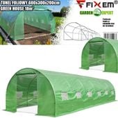 tunel foliowy 6x3x2m zielony